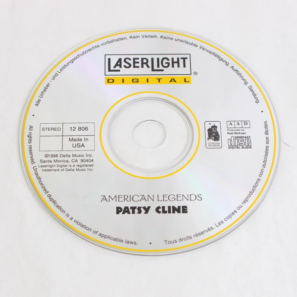 American Legends by Patsy Cline CD 1996 Stanyan Records