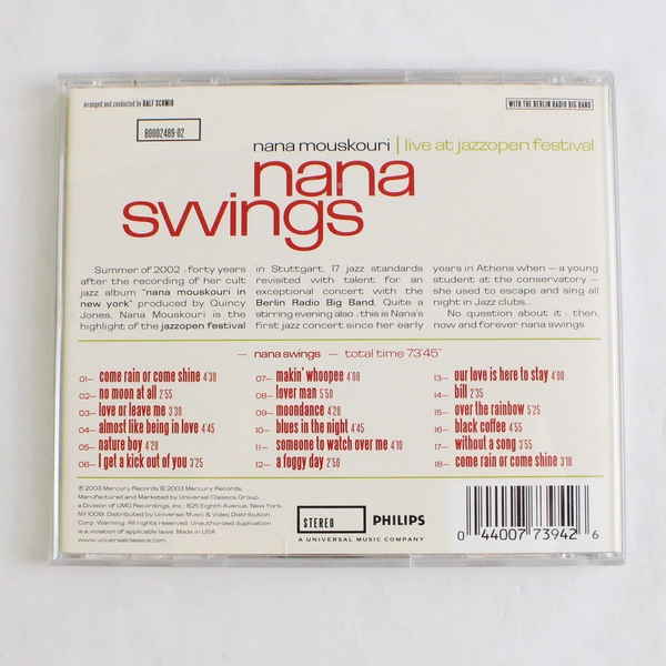 Nana Swings by Nana Mouskouri CD 2004