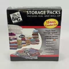 ITW Space Bags 15 Piece Vacuum Seal Combo Storage Travel Bag Set NEW