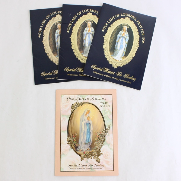 Lot of 4 Our Lady of Lourdes Special Masses for Healing Booklets