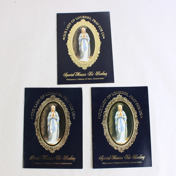 Lot of 4 Our Lady of Lourdes Special Masses for Healing Booklets