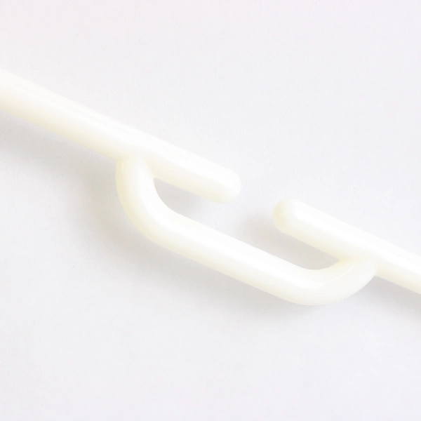 Lot of 10 White Plastic Clothes Hangers for Shirts Dresses and Pants