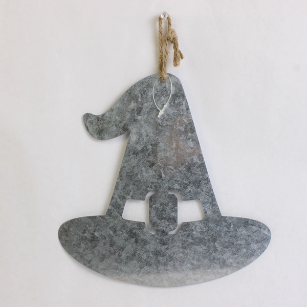 Lot Of 4 Unbranded Hanging Wall Decor Halloween Ghost Skull Witch Hat Pumpkin