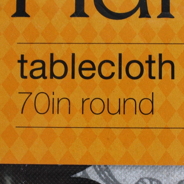 Elrene Home Fashion Halloween Tablecloth 70" Round Spiders Gray/Black