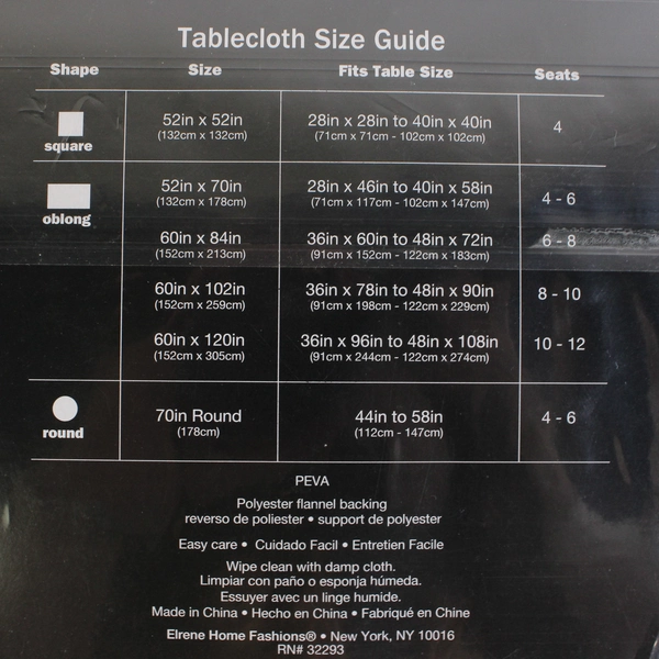 Elrene Home Fashion Halloween Tablecloth 70" Round Spiders Gray/Black