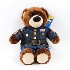 Build-A-Bear 14" Lil Chocolate Cub in USA Uniform With Tag