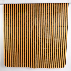 Double Nice Company Orange/Black Striped Rectangle Tablecloth 62" x 83"