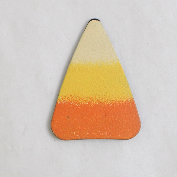 Lot Of 3 Unbranded Halloween Metal Magnets Jack-O-Lantern Witch Hat Candy Corn