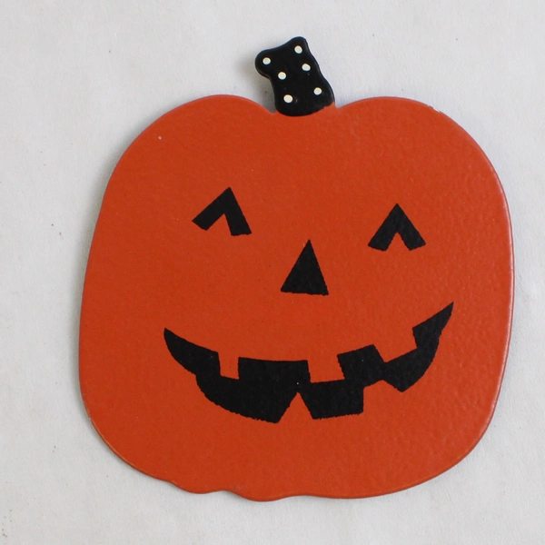 Lot Of 3 Unbranded Halloween Metal Magnets Jack-O-Lantern Witch Hat Candy Corn