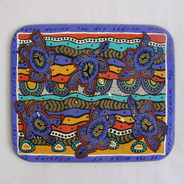 Set Of 5 Out of 6 Jason Coaster Cork Back Art Balarinji Aboriginal Australia