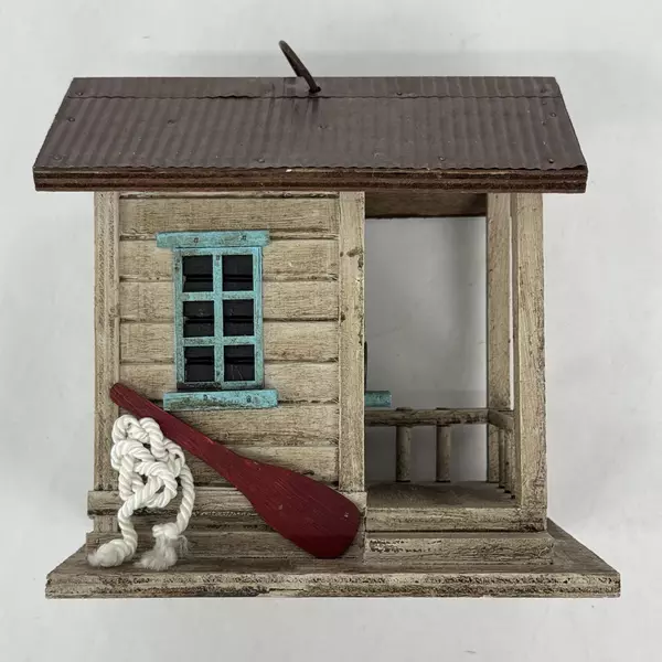 Songbird Essentials Boat Shack Birdhouse Real Tin Roof