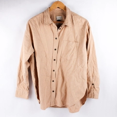 Universal Threads Beige Button Up Shirt Size L Oversized Fit