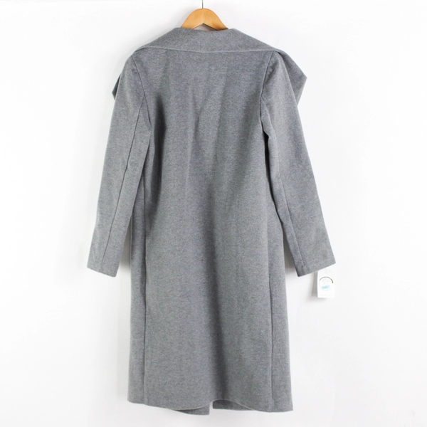 Blithe Gray 44" Long Overcoat Women's Size M NWT