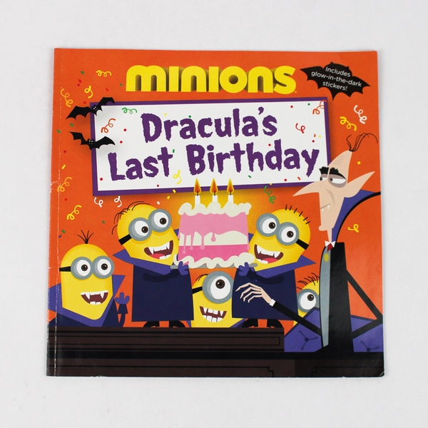 Minions Dracula's Last Birthday Lucy Rosen W/Glow in the Dark Stickers 2015 PB