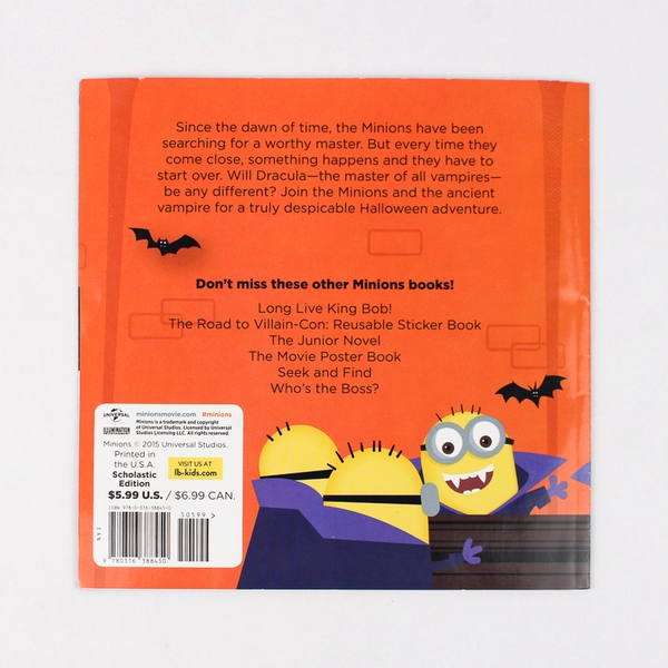 Minions Dracula's Last Birthday Lucy Rosen W/Glow in the Dark Stickers 2015 PB