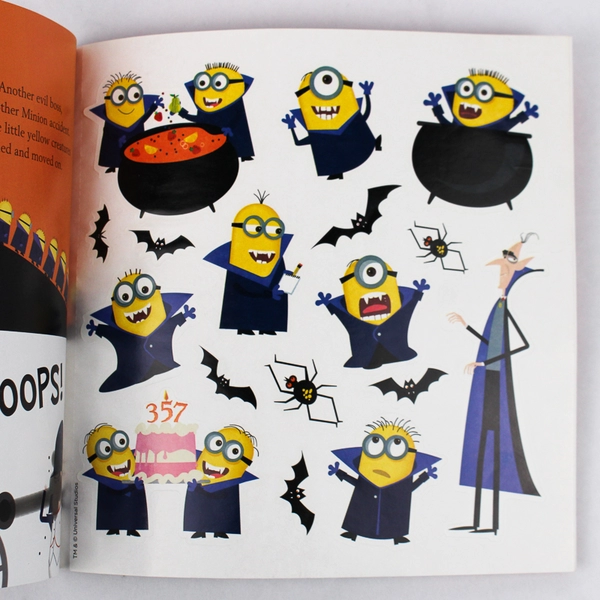 Minions Dracula's Last Birthday Lucy Rosen W/Glow in the Dark Stickers 2015 PB