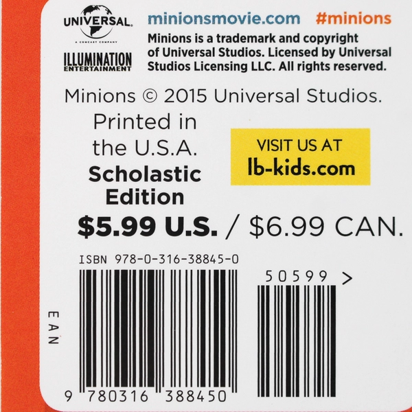 Minions Dracula's Last Birthday Lucy Rosen W/Glow in the Dark Stickers 2015 PB