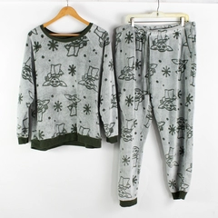 Matching 2-Piece Star Wars Baby Yoda Pajama Set Unisex Adult XL