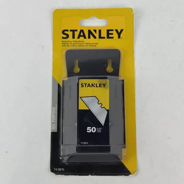 50 Pc. Stanley Heavy Duty Utility Blades With Dispenser NEW