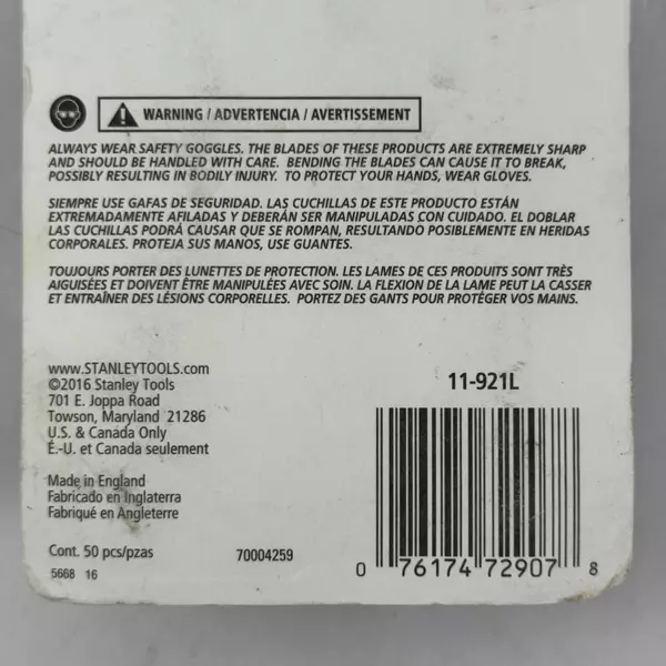 50 Pc. Stanley Heavy Duty Utility Blades With Dispenser NEW