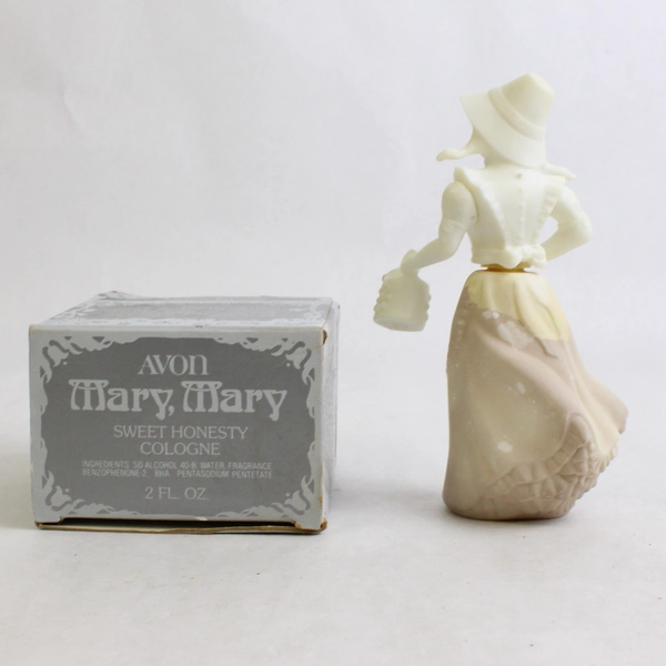 Vintage Avon Mary, Mary Decanter Sweet Honesty Cologne (Full Bottle, 2 Oz)