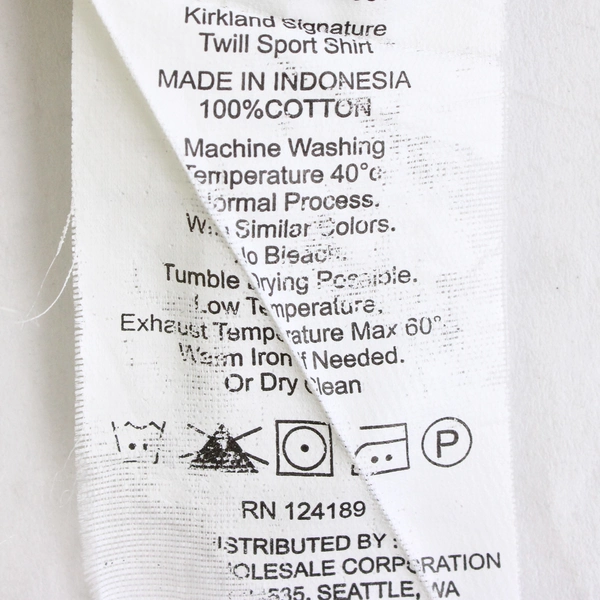 Kirkland Signature Blue & Brown Plaid Long-Sleeve Button-Down Shirt Men's XL