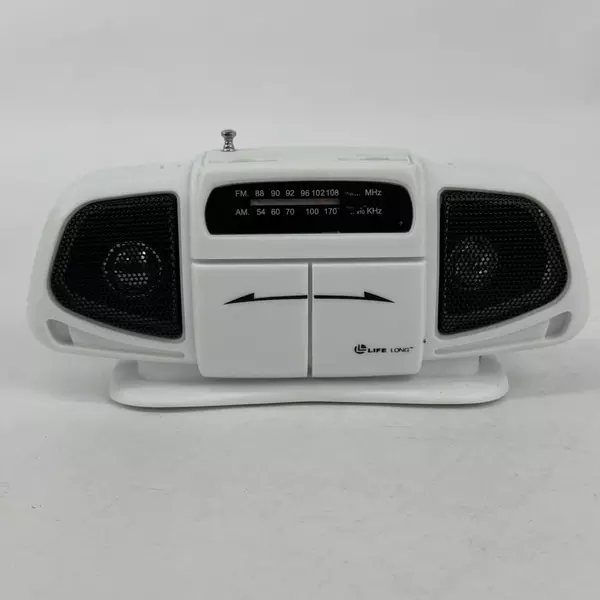 Life Long Portable AM FM Radio Compact Lightweight White 