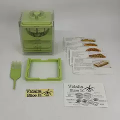 8 Piece Vidalia Slice It Deluxe with 1/4" 1/2" And Wedger Blade Open Box