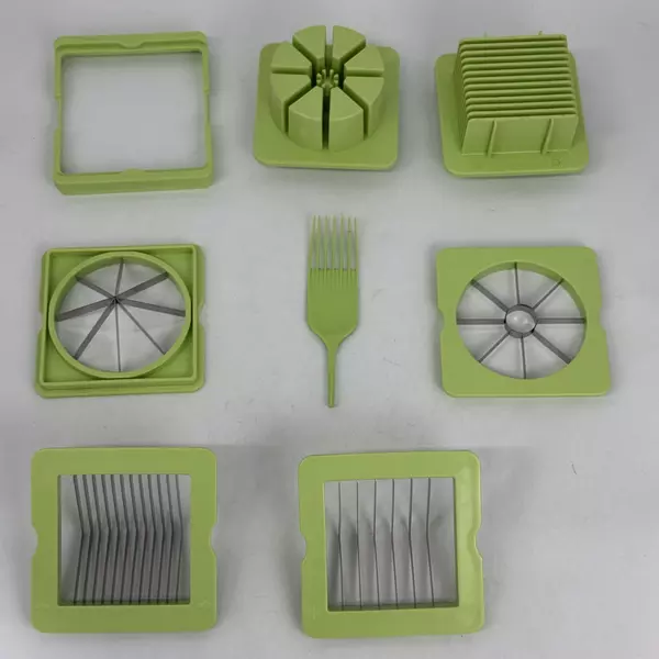 8 Piece Vidalia Slice It Deluxe with 1/4" 1/2" And Wedger Blade Open Box