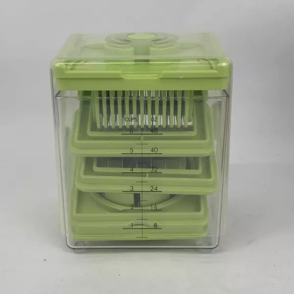 8 Piece Vidalia Slice It Deluxe with 1/4" 1/2" And Wedger Blade Open Box