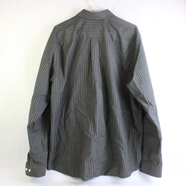 Eddie Bauer Black Red White Plaid Long-Sleeve Button-Down Shirt Men's XL