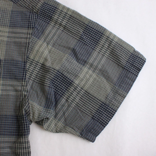 Columbia Sportswear Green and Blue Plaid Short-Sleeve Button-Up Men's Size XL