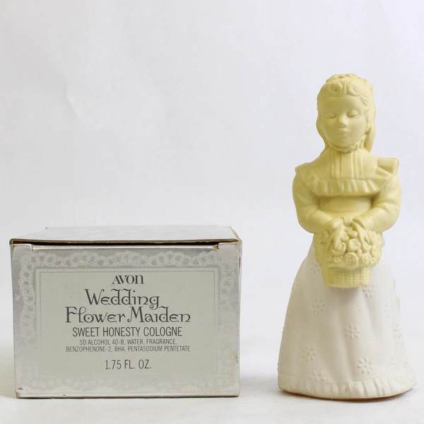 Avon Wedding Flower Maiden Decanter Sweet Honesty Cologne (Full Bottle, 1.75 Oz)