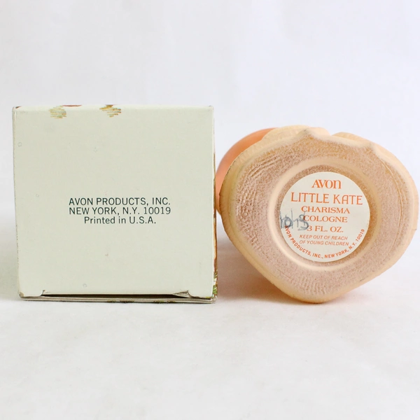 Vintage Avon Little Kate Decanter Charisma Cologne (Full Bottle, 3 Oz)