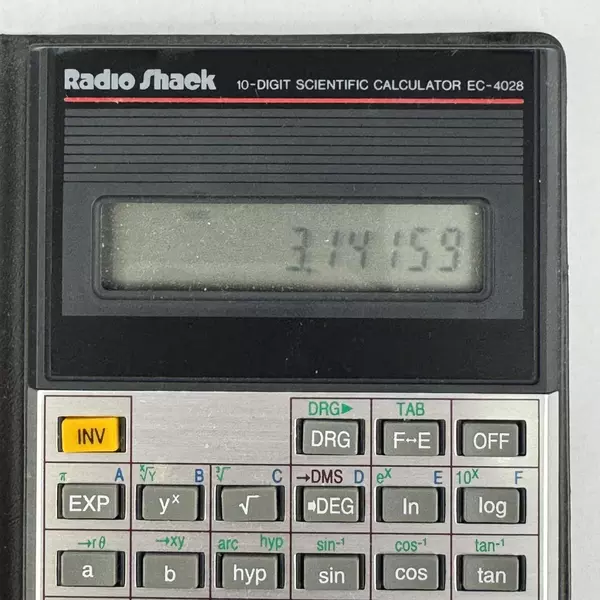 Vintage Radio Shack EC-4028 10 Digit Scientific Pocket Calculator with Case