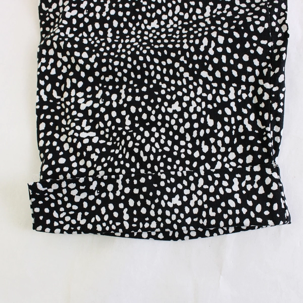 Zac & Rachel Black and White Spotted Capris Women's Size 14