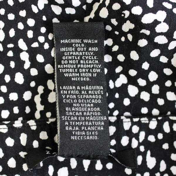 Zac & Rachel Black and White Spotted Capris Women's Size 14