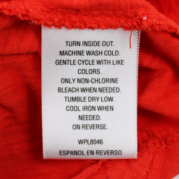 Style & Co. Orange Short-Sleeved Cotton T-Shirt Women's Small