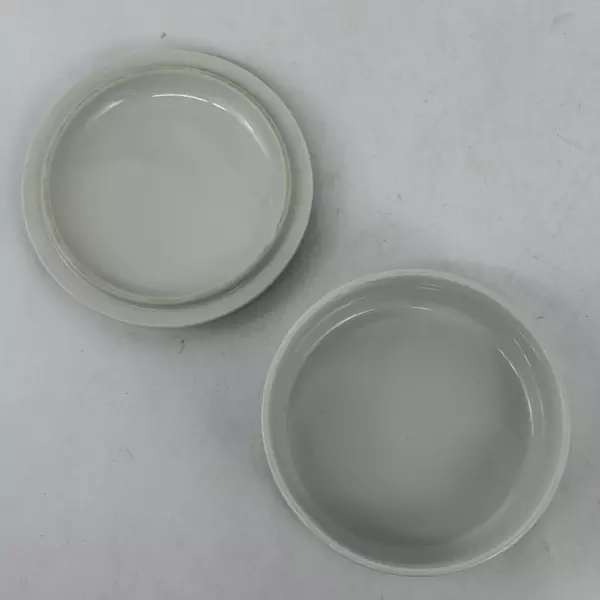 Sugiura Liquor Porcelain Trinket Box White With Blue Flowers