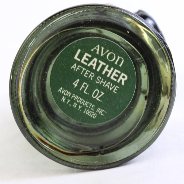Vintage Avon Pony Decanter Leather After Shave Empty Bottle 4 Oz