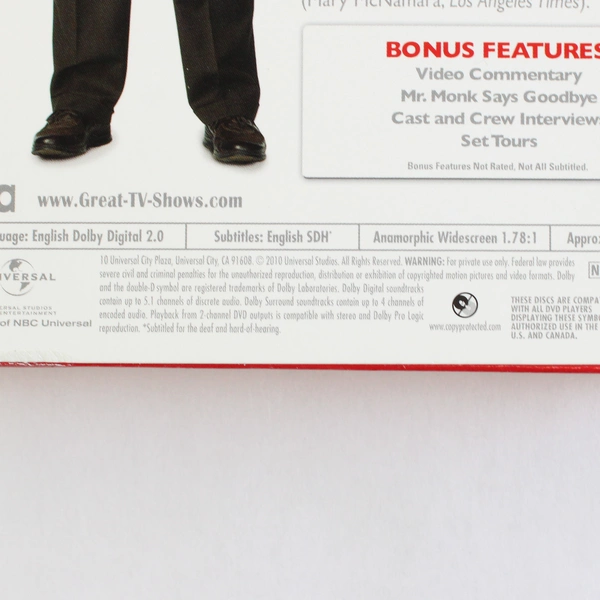 Monk The Complete Series DVD 32-Disc Set Seasons 1-8