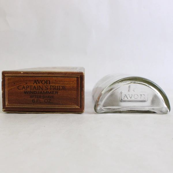 Vintage Avon Captain's Pride Decanter Windjammer After Shave Empty Bottle 6 Oz