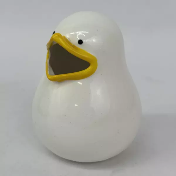 DeVine Snack-Em Ceramic Chick Nut Raisin Or Candies Jar