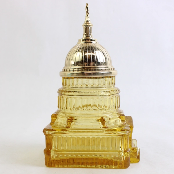 Vintage Avon The Capitol Decanter Tribute After Shave Empty Bottle 5 Oz