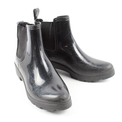 Capelli Black Chelsea Rain Boots Women's U.S. Size 9