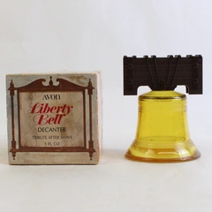 Vintage Avon Liberty Bell Decanter Tribute After Shave Empty Bottle 5 Oz