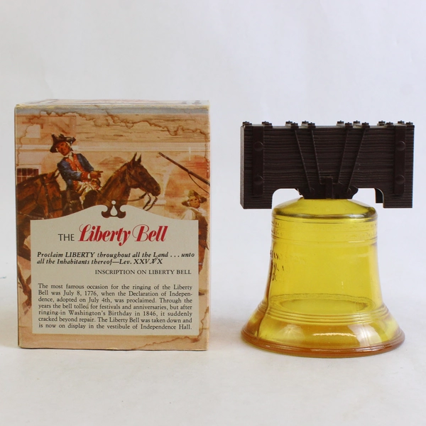 Vintage Avon Liberty Bell Decanter Tribute After Shave Empty Bottle 5 Oz