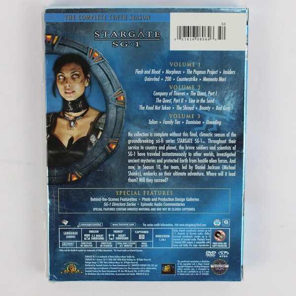 Stargate SG-1: Season 10 DVD 2006 5 Disc Set