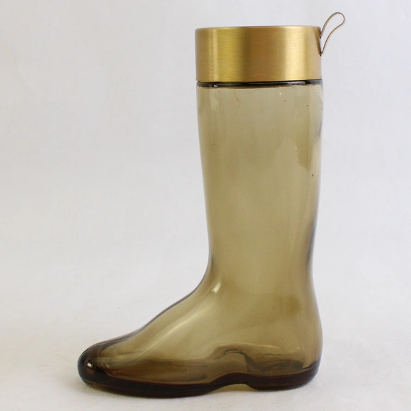 Vintage Avon Boot Decanter Leather Cologne Empty Bottle 8 Oz