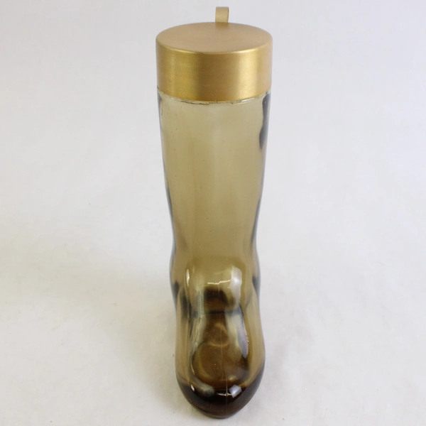 Vintage Avon Boot Decanter Leather Cologne Empty Bottle 8 Oz